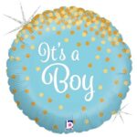 18" Μπαλόνι γέννησης It's a Boy glittering