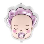 18" Μπαλόνι γέννησης Κοριτσάκι με σκουφάκι