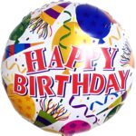 18" Μπαλόνι Happy Birthday καπελάκια & κομφετί
