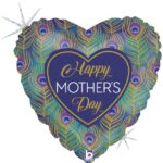 18" Μπαλόνι Happy Mother's Day παγώνι