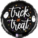 18" Μπαλόνι μαύρο Trick or Treat