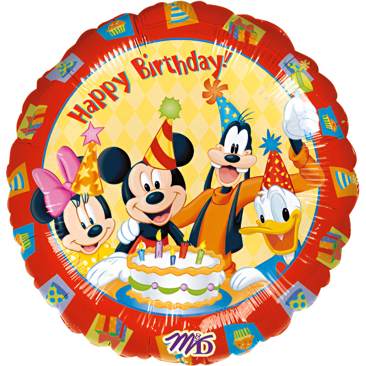 18_-mpaloni-mickey-kai-parea-happy-birthday_1 18" Μπαλόνι Mickey και παρέα Happy Birthday - Image 1