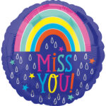 18" Μπαλόνι 'Miss You' Raindrops