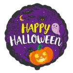18" Μπαλόνι μoβ Happy Halloween