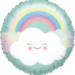 18" Μπαλόνι Ουράνιο τόξο και Συννεφάκι