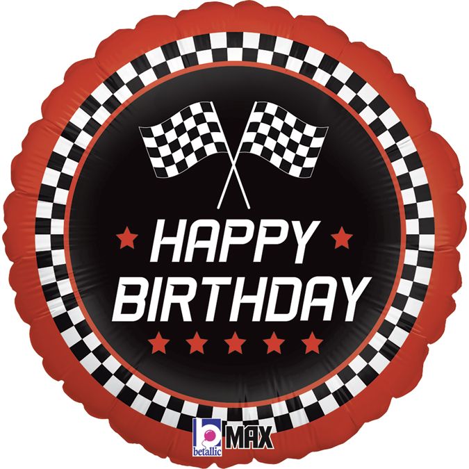 18_-mpaloni-ralli-happy-birthday_1 18" Μπαλόνι Ράλλυ Happy Birthday - Image 1