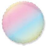18" Μπαλόνι Στρογγυλό Παστέλ Ουράνιο Τόξο