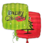 18" Μπαλόνι Τετράγωνο Έλατο Merry Christmas