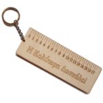 Ξύλινο διακοσμητικό μπρελόκ Χάρακας Δασκάλα