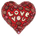23" Μπαλόνι καρδιά Love You Chocolates