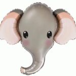 24" Μπαλόνι γκρι Ελεφαντάκι