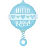 24" Μπαλόνι Κουδουνίστρα Baby Boy