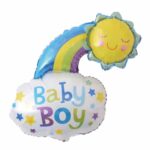 25" Μπαλόνι Baby Boy Ήλιος & Σύννεφο