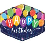25" Μπαλόνι Γενεθλίων Εξάγωνο Festive