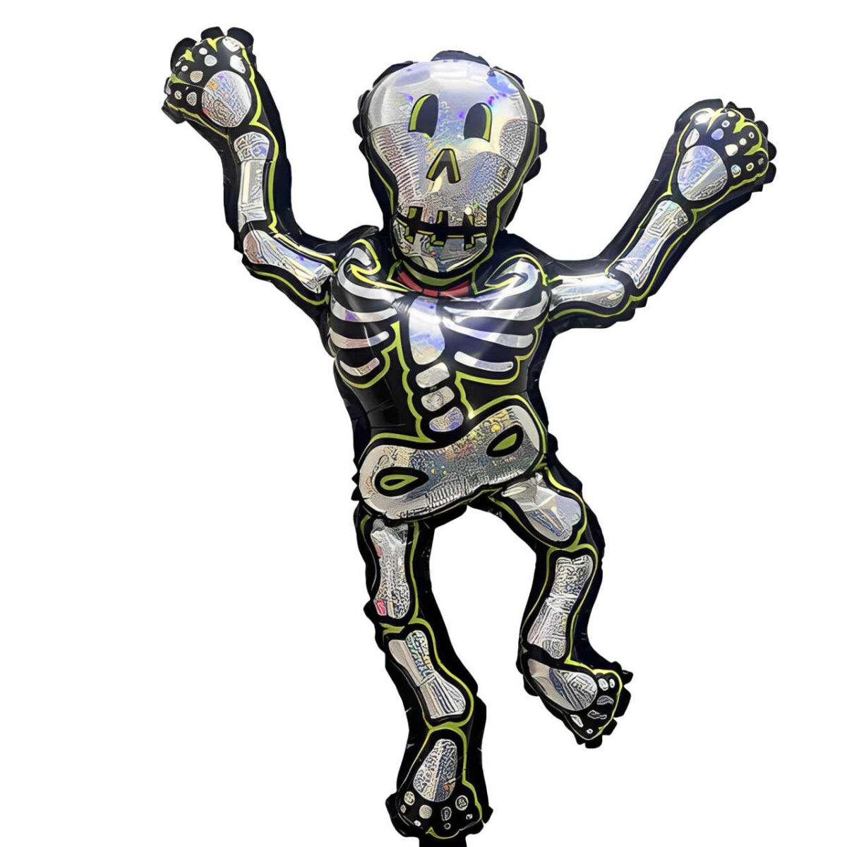 26_-mpaloni-halloween-skeletos-holographic_1 26" Μπαλόνι Halloween Σκελετός Holographic - Image 1