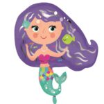 26" Μπαλόνι πολύχρωμη Γοργόνα