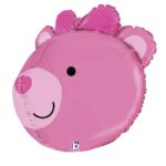 27" Μπαλόνι ροζ Αρκουδάκι τρισδιάστατο