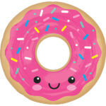 27" Μπαλόνι ροζ χαμογελαστό Donut