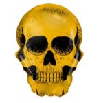 30" Μπαλόνι Χρυσή Νεκροκεφαλή