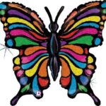 33" Μπαλόνι χρωματιστή Πεταλούδα