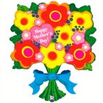 34" Μπαλόνι Μπουκέτο λουλούδια Mother's Day