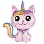 35'' Μπαλόνι Ροζ Γατούλα Μαγική