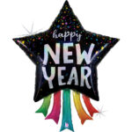 36" Μπαλόνι Αστέρι "New Year"  Streamers