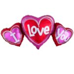 36" Μπαλόνι Τριπλή Καρδιά I Love you