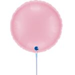 9" Mini Shape στρογγυλό Μπαλόνι παστέλ Ροζ