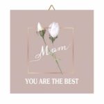 Ξύλινο καδράκι Best Mom