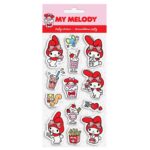 Αυτοκόλλητα 3D Kuromi My Melody (15 τεμ)