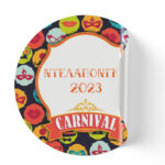 Αποκριάτικο Αυτοκόλλητο Ντελαπόνγκο (6 τεμ)