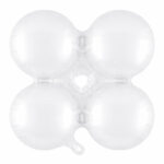 18" Άσπρο Foil Μπαλόνι 4πλο για γιρλάντα