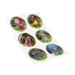 Αυτοκόλλητα Μάσα και Αρκούδος (6 τεμ)