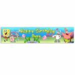 Banner με μήνυμα Μπόμπ Σφουγγαράκης