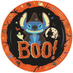 Χάρτινα Πιάτα - Stitch Halloween (8 τεμ)