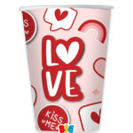 Χάρτινα Ποτήρια - Love (6 τεμ)