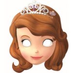 Χάρτινες Μάσκες Πριγκίπισσα Σοφία (6 τεμ)