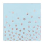 Χαρτοπετσέτες Γαλάζιο με ασημί πουά (20 τεμ)