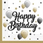Χαρτοπετσέτες Happy Birthday (20 τεμ)