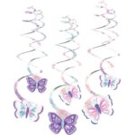 Διακοσμητικά Οροφής Swirls Πεταλούδες (6 τεμ)