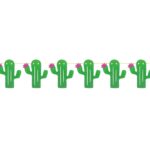 Διακοσμητική γιρλάντα με γκλίτερ Κάκτοι (250cm)