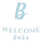 Διακοσμητική Γιρλάντα- Welcome Baby γαλάζιο