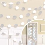 Διακοσμητική Λευκή κουρτίνα με γκλίτερ