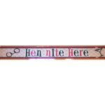 Διακοσμητικό μεταλλικό μπάνερ Hen Nite Here 3,65μ