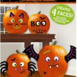 Διακοσμητικό σετ με foam για κολοκύθες (4 σετ)