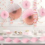 Διακοσμητικό σετ Ροζ-Χρυσό (14 τεμ)