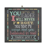 Ξύλινο καδράκι για Δάσκαλο Αγγλικών