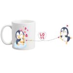Κούπα για ζευγάρι "Ερωτευμένοι Πιγκουίνοι"