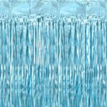 Γαλάζια Μεταλλική Κουρτίνα Πάρτυ (90x250cm)